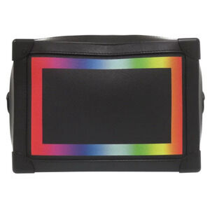Louis Vuitton Shoulder Soft Trunk Taiga Black Rainbow LV Leather Bag